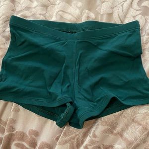 Green sports spandex